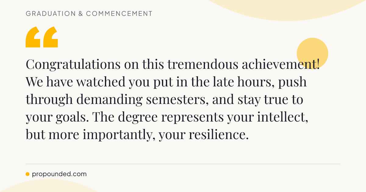 Graduation & Commencement card: Celebrating perseverance through hard semesters