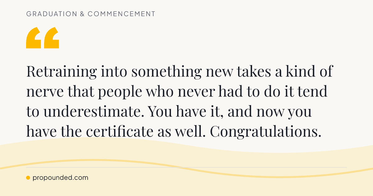 Graduation & Commencement card: Changing fields entirely