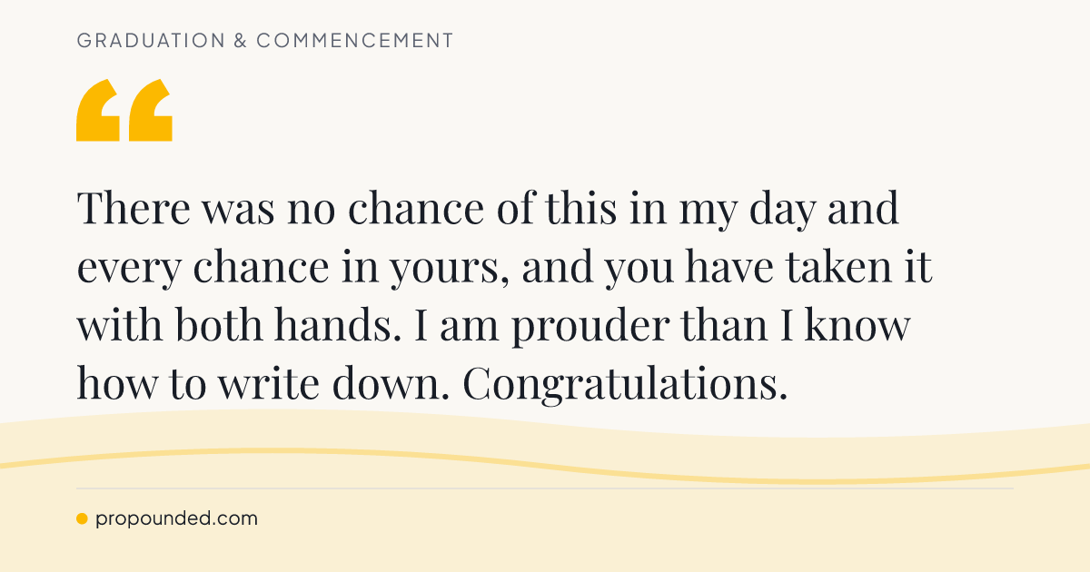 Graduation & Commencement card: From a grandparent to a granddaughter