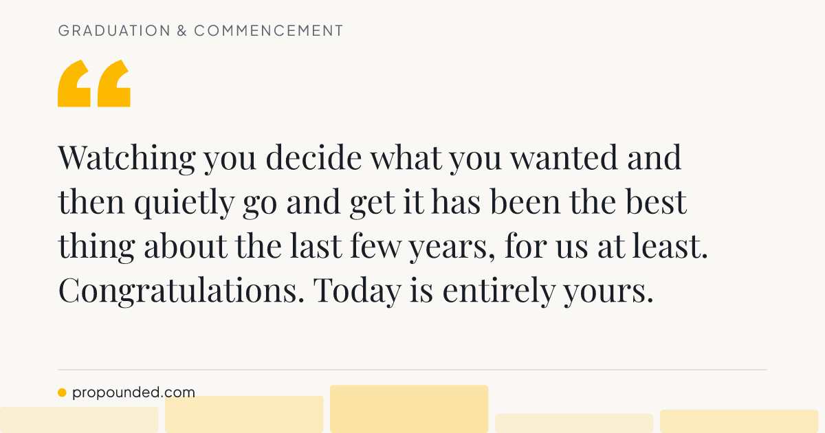 Graduation & Commencement card: From a parent to a daughter