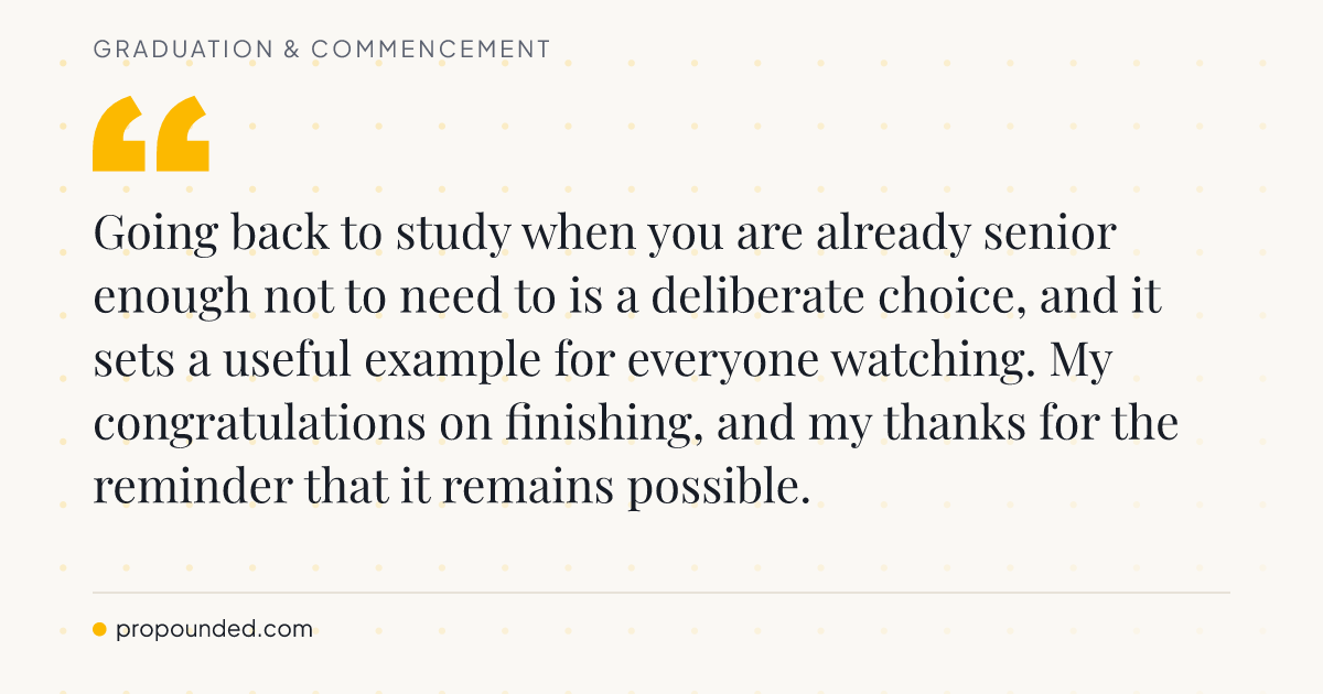 Graduation & Commencement card: Going back when you did not have to
