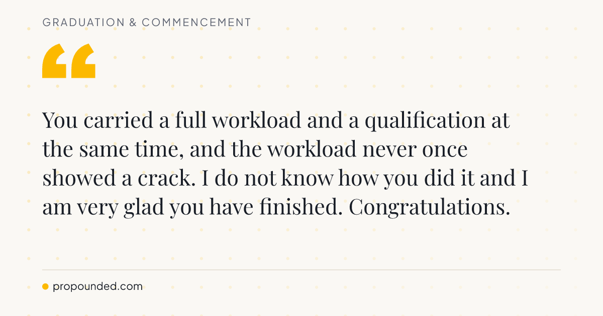 Graduation & Commencement card: It never showed in the work