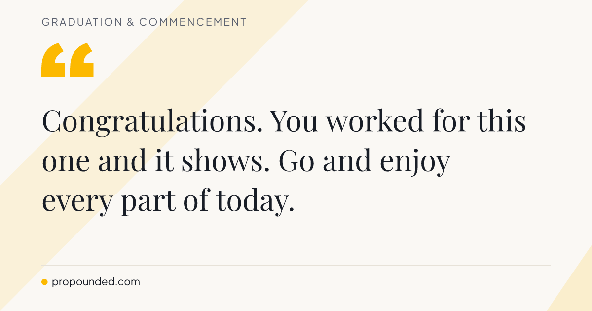 Graduation & Commencement card: Short line for a nephew