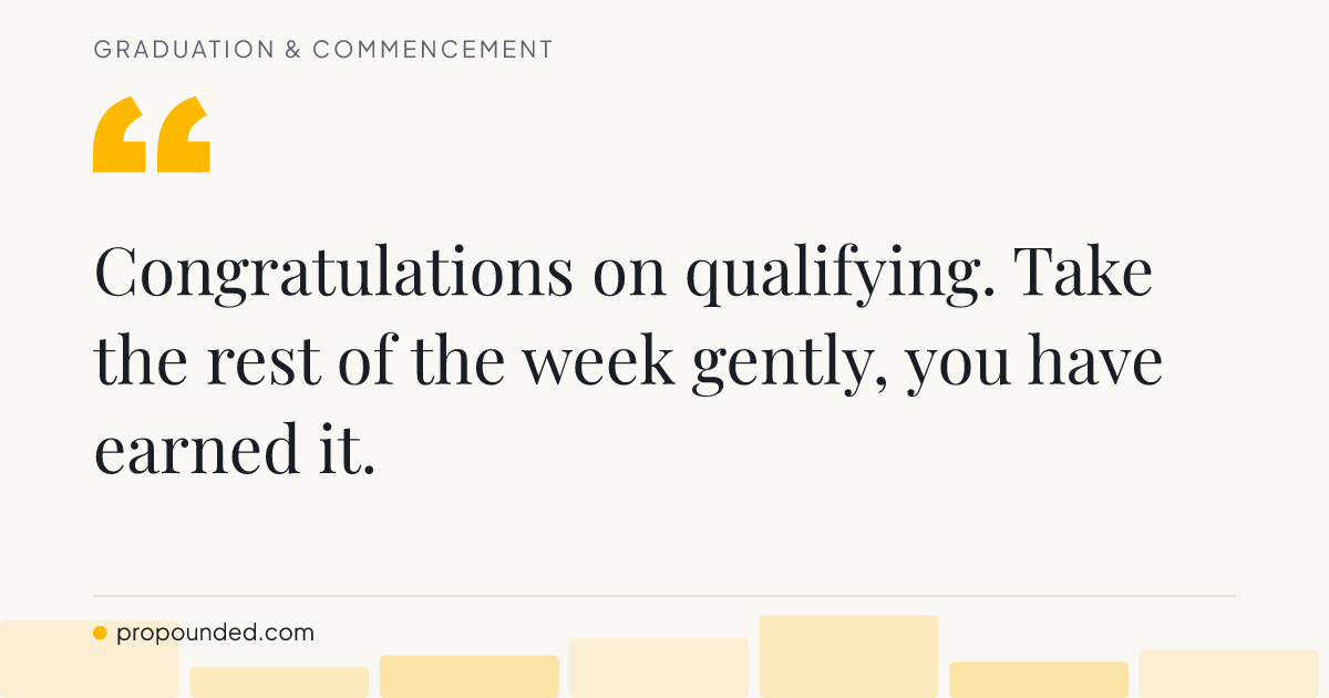 Graduation & Commencement card: Short note to a team member
