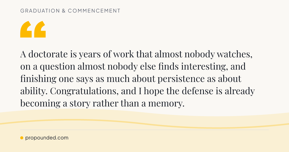 Graduation & Commencement card: Years of work nobody watched