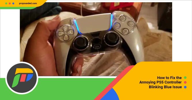 Featured PS5 Controller Blinking Blue